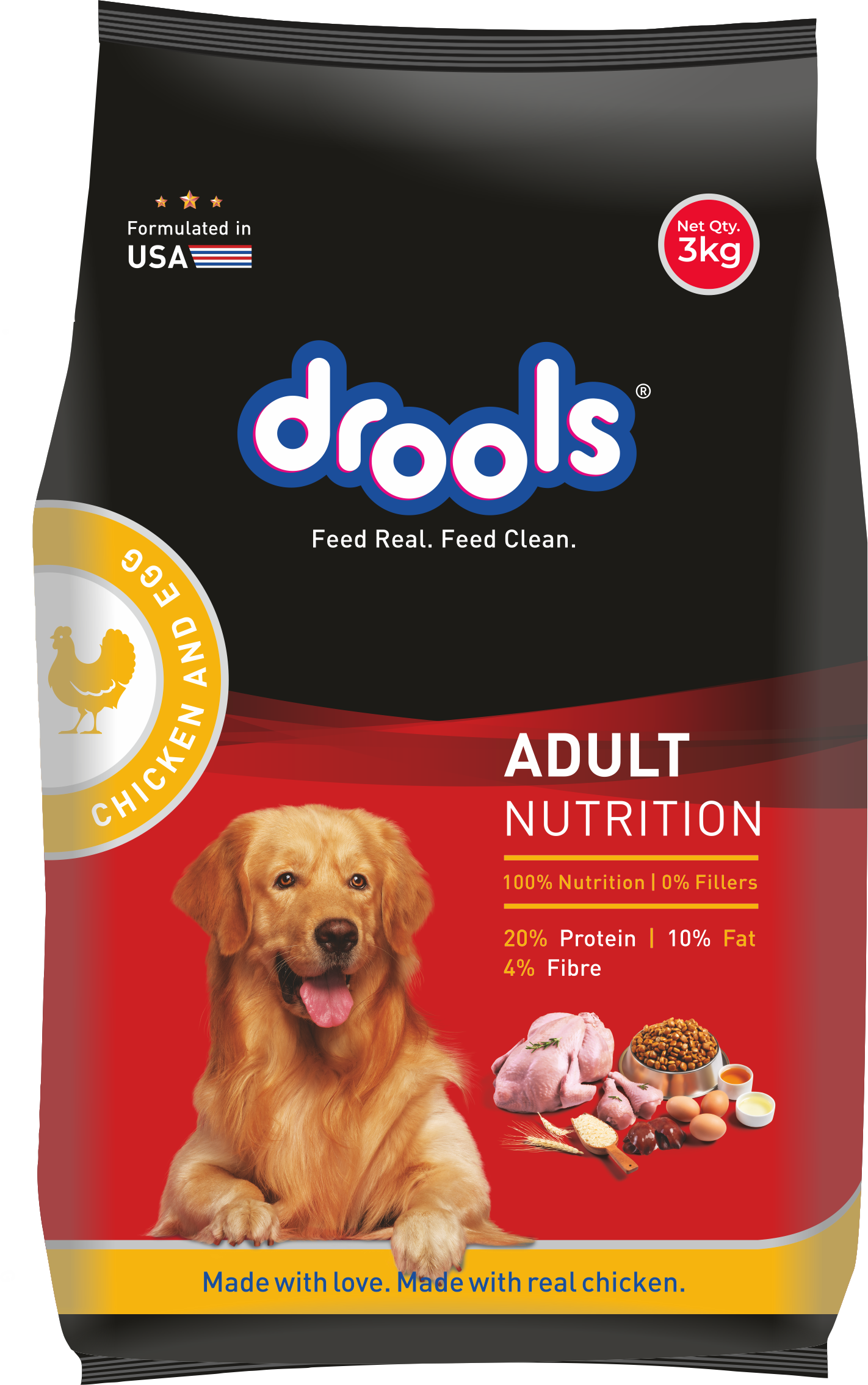 	 Drools Chicken and Egg Adult Dog Food