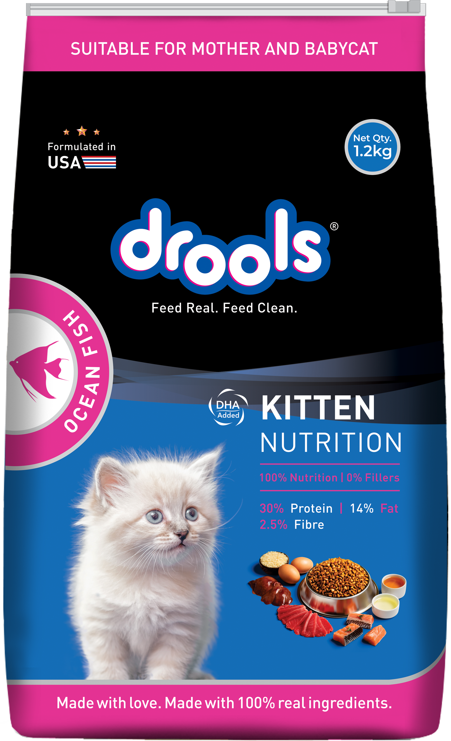 Drools Ocean Fish Kitten Cat Food
