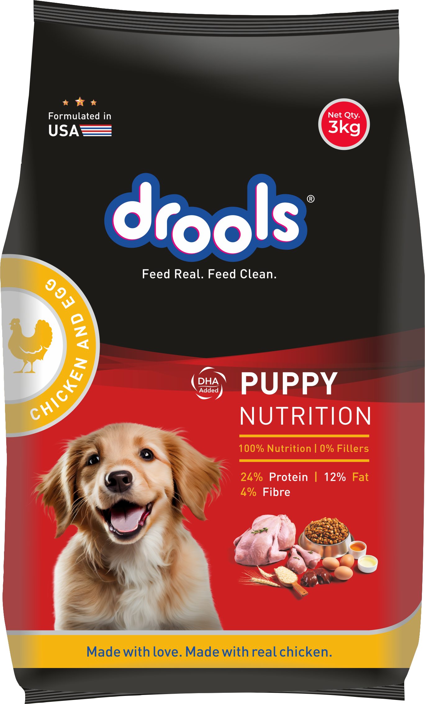 Drools Chicken and Egg Puppy Dog Food