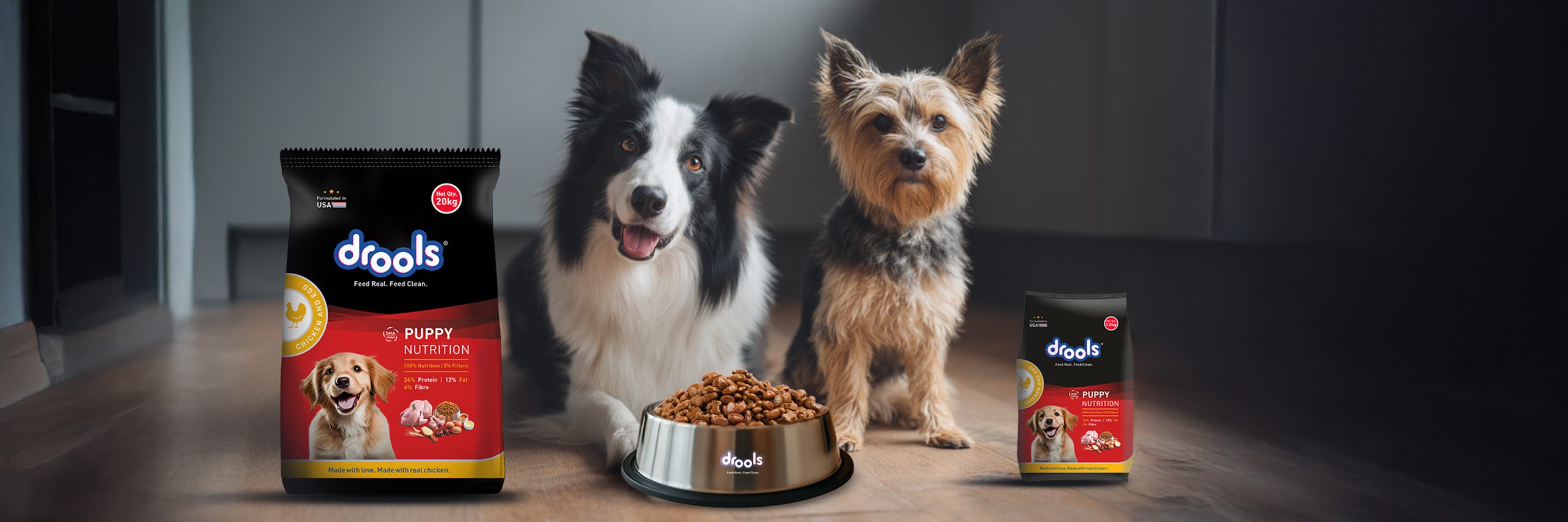 Drools pet food store locator showing map with nearest retailers